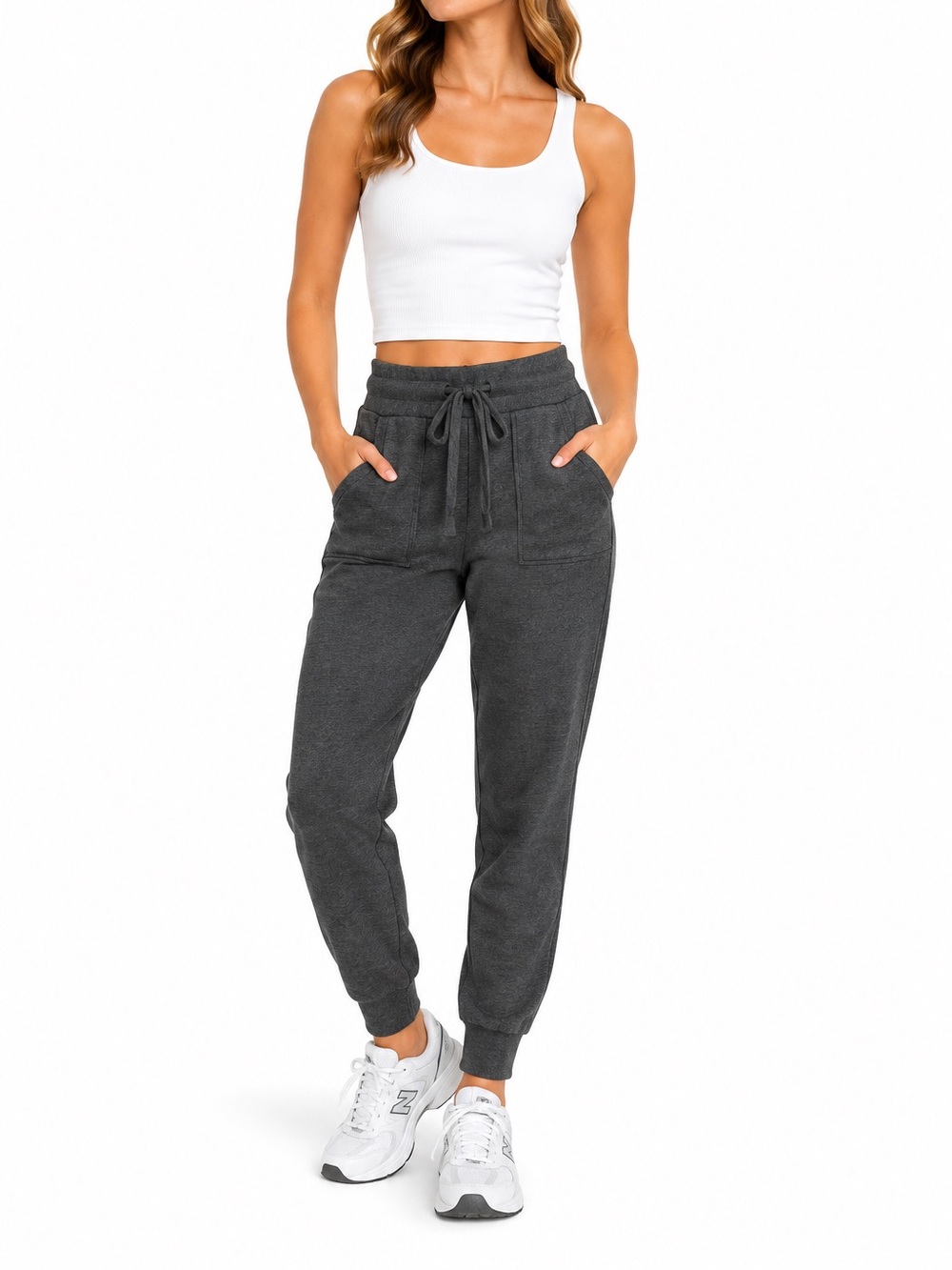 Nordstrom Pink Republic Size XS Dark Grey High-Rise Jogger Sweatpants